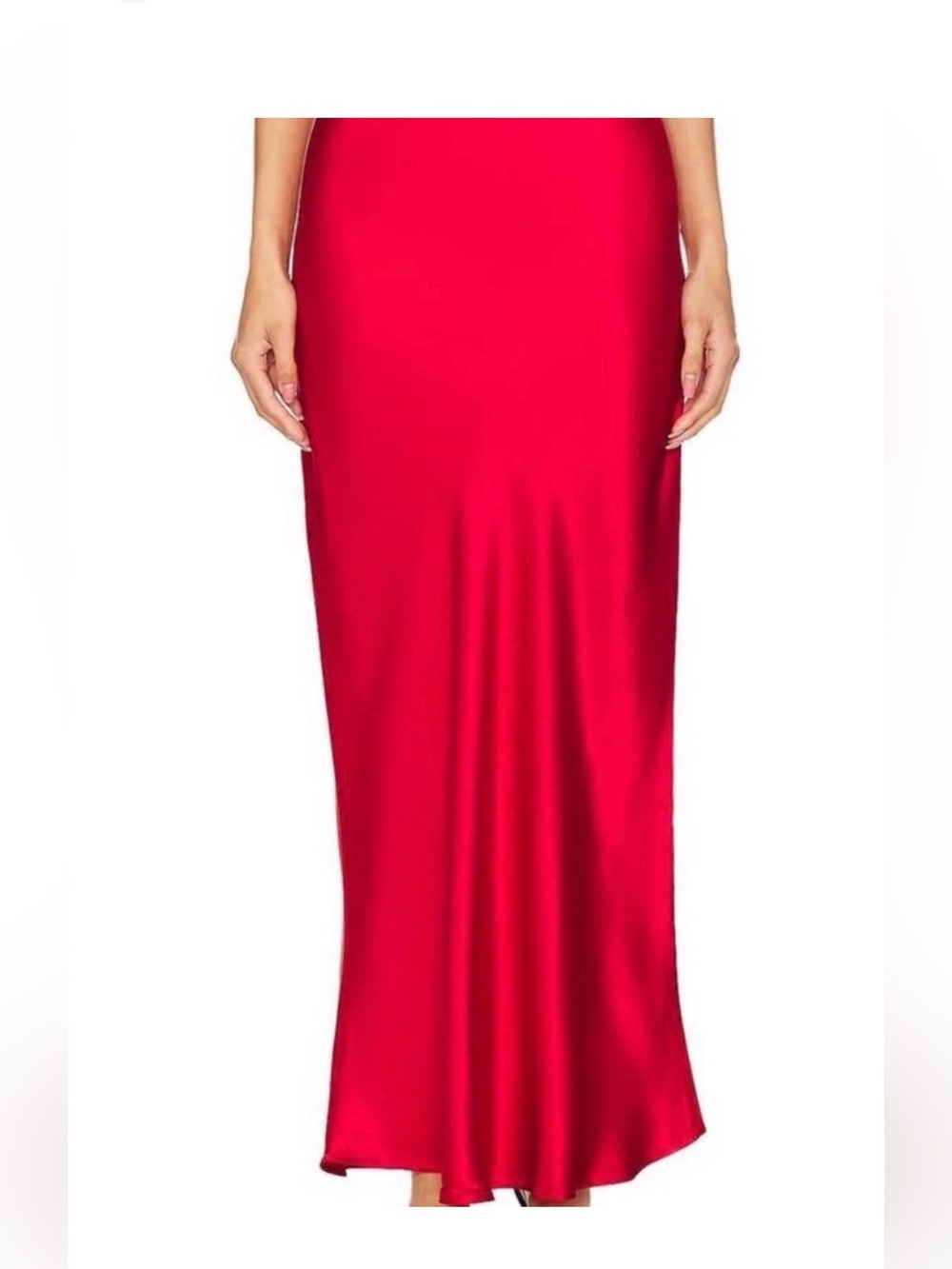 NATION LTD NWT Gaia Silky Satin Bias Cut Maxi Skirt M